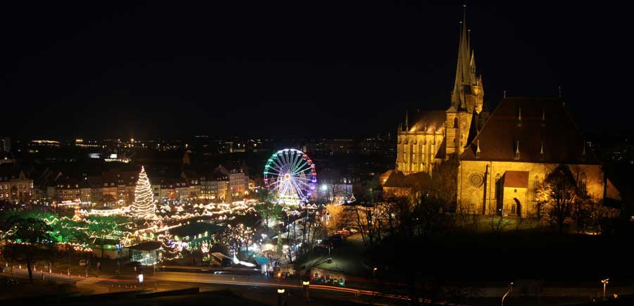 Weihnachtsmarkt in der Altstadt von Erfurt