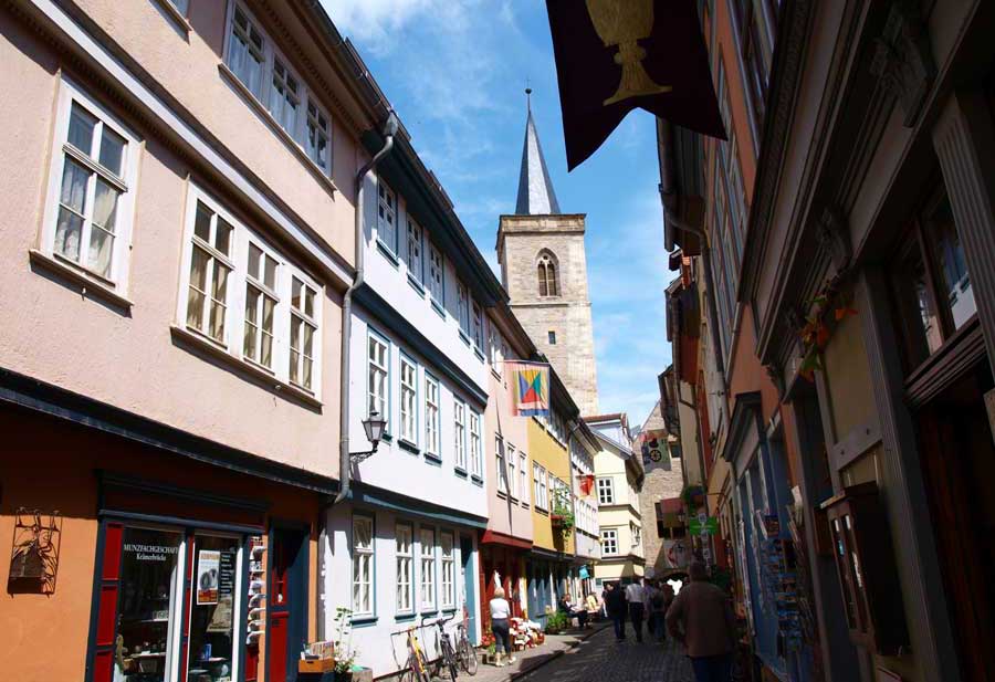 Die Krämerbrücke in Erfurt Die Krämerbrücke in Erfurt