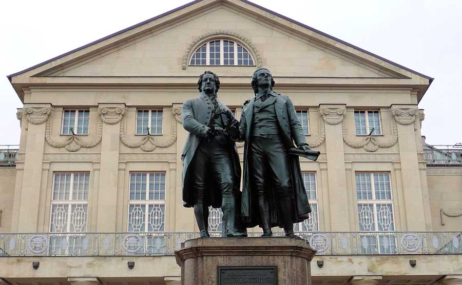 Goethe- und Schillerdenkmal Goethe und Schiller Denkmal