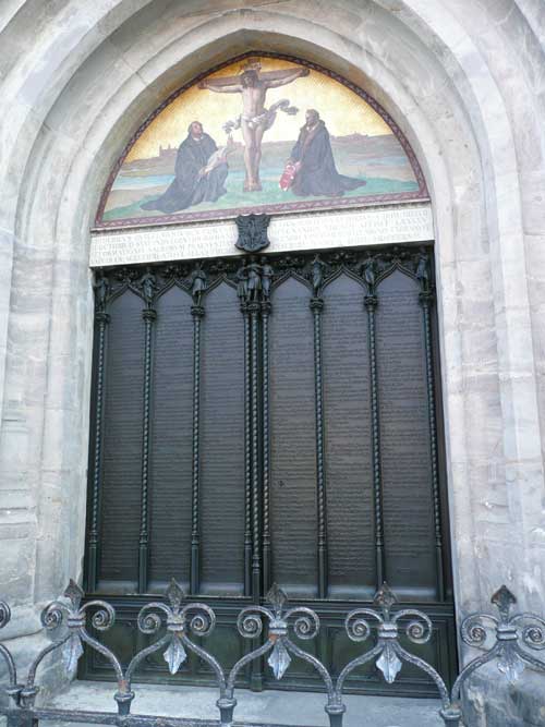 Thesentür in der Schlosskirche der Lutherstadt Wittenberg