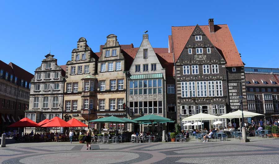 Sehenswürdigkeiten in Bremen - Häuser am Markt