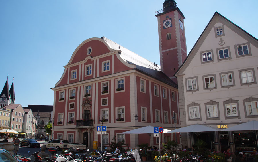 Rathaus von Eichstaett in der Altstadt