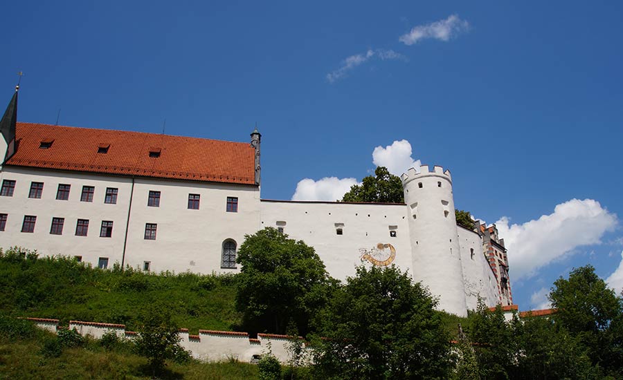 Das Hohe Schloss über der Altstadt von Füssen