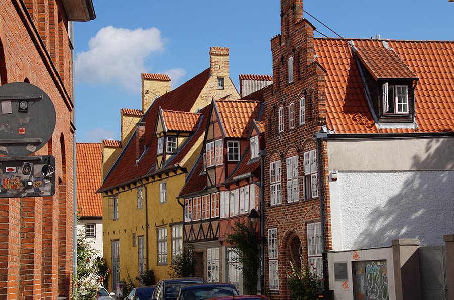 Gotische Häuser in Lübeck