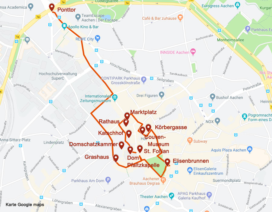 Die Altstadt von Aachen- Die Pfalzkapelle und das Erbe Karls des Großen