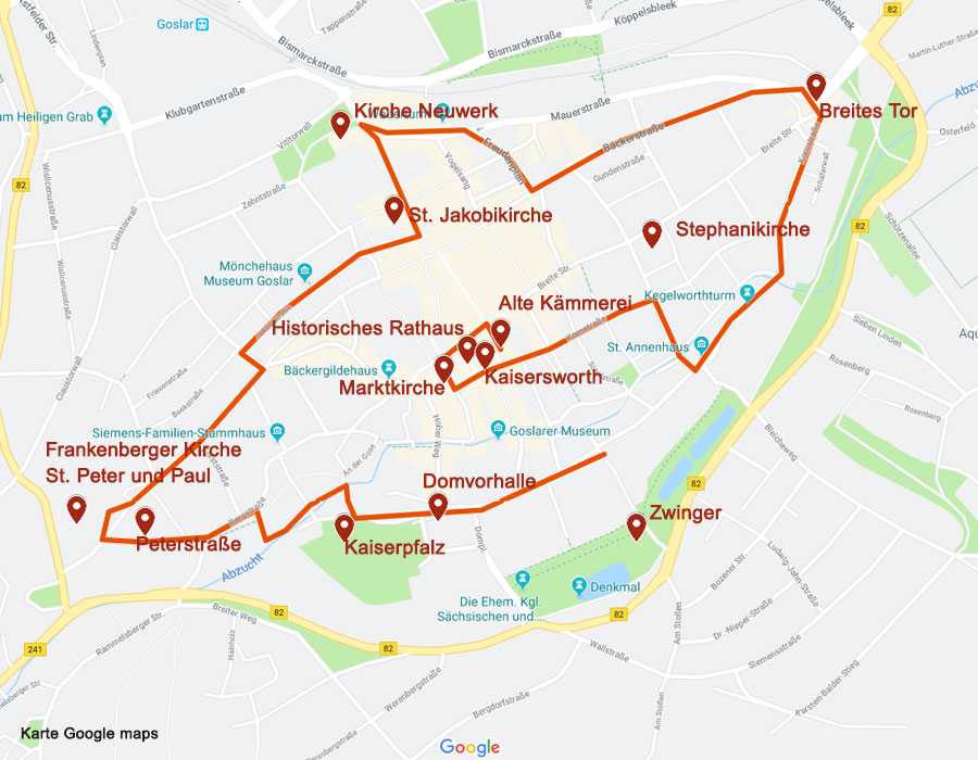 Sehenswürdigkeiten in Goslar - ein Rundgang durch Goslar
