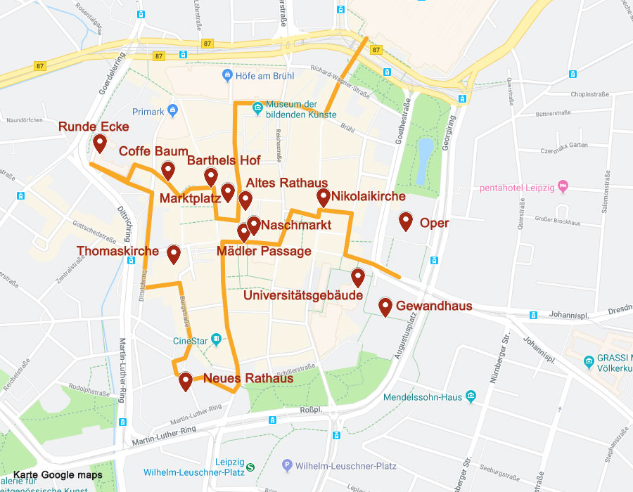 Sehenswürdigkeiten in Leipzig