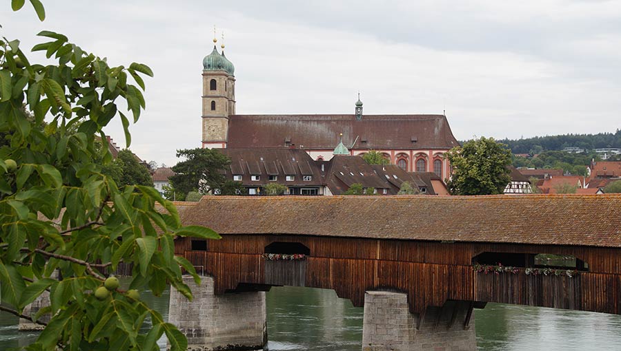 Blick auf die Sehenswürdigkeiten in Bad Säckingen