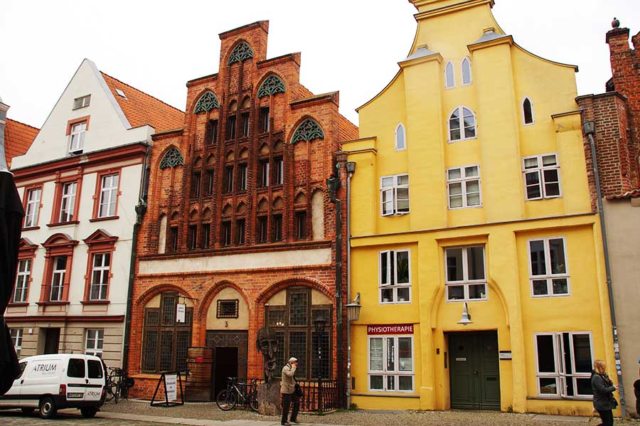 Historisches Giebelhaus - eine der Sehenswürdigkeiten in Stralsund