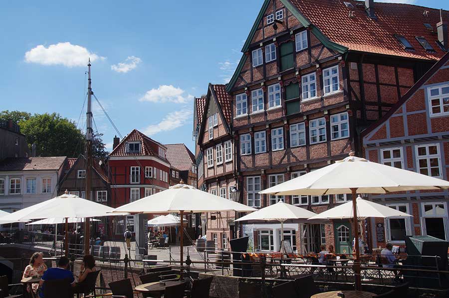 Die Altstadt von Stade Hansehafen und Hökerstraße